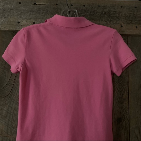 Women’s XS LILLY PULITZER Bright Pink Piqué Cotton Short Sleeve Polo Shirt EXC - Picture 9 of 11